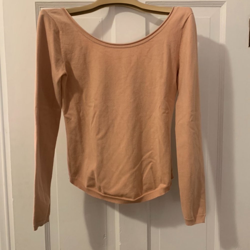 Lemaire boat neck ballet pink sweater